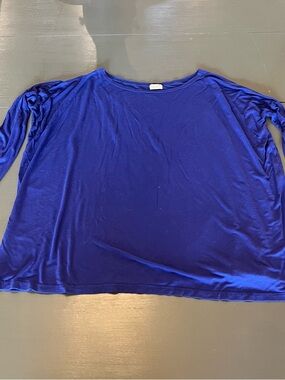 Piko 1988 Women’s Long Sleeve Boatneck Top - Royal Blue